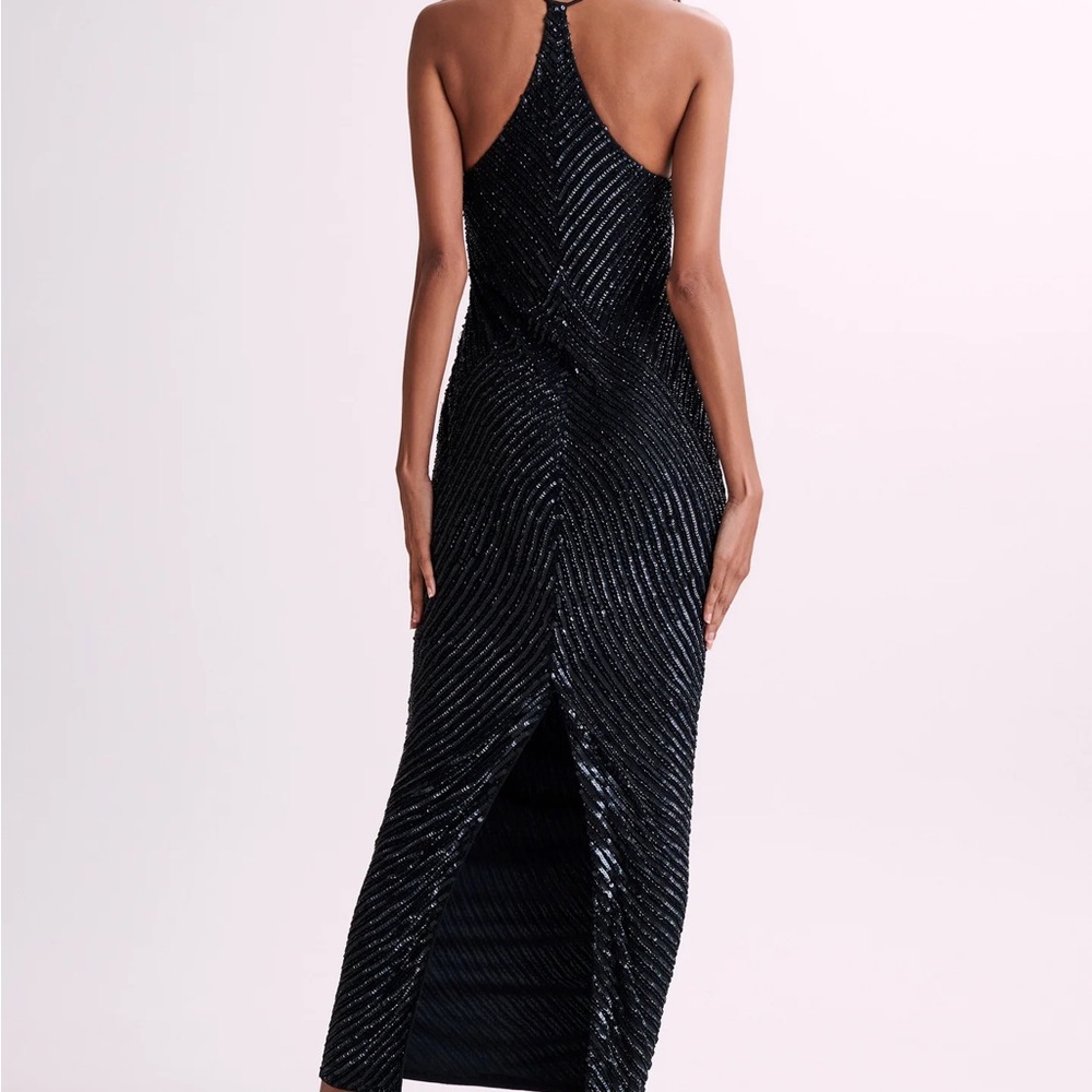 Meshki Tierra Black Sequin Midi Dress - Picture 4 of 9